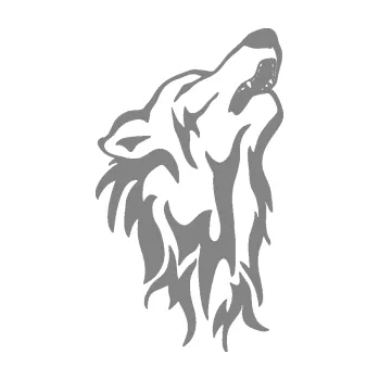 Polep vozidla Vlk 026 pravá (17 - šedá) SAMOLEPKA NA AUTO, NÁLEPKA, FÓLIE, POLEP, TUNING, VLASTNÍ TEXT, TISK, AUTOSAMOLEPKY.cz, POLEPY, OBRÁZEK, LOGO, 3D STICKERS