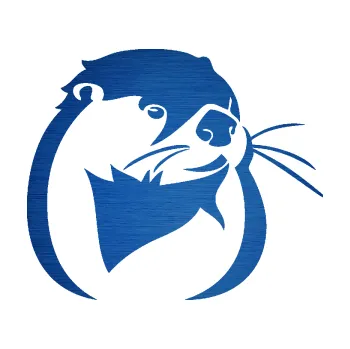 Samolepící dekorace SAMOLEPKA Vydra 002 pravá (65 - škrábaný kov modrý) NA AUTO, NÁLEPKA, FÓLIE, POLEP, TUNING, VLASTNÍ TEXT, TISK, AUTOSAMOLEPKY.cz, POLEPY, OBRÁZEK, LOGO, SAMOLEPKY