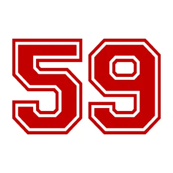 Polep vozidla Startovní číslo 59 typ 4 (18 - tmavě červená) SAMOLEPKA NA AUTO, NÁLEPKA, FÓLIE, POLEP, TUNING, VLASTNÍ TEXT, TISK, AUTOSAMOLEPKY.cz, POLEPY, OBRÁZEK, LOGO, 3D STICKERS