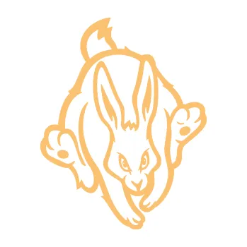 Samolepící dekorace SAMOLEPKA Zajíc 002 pravá (08 - béžová) NA AUTO, NÁLEPKA, FÓLIE, POLEP, TUNING, VLASTNÍ TEXT, TISK, AUTOSAMOLEPKY.cz, POLEPY, OBRÁZEK, LOGO, SAMOLEPKY