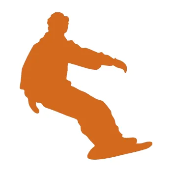 Samolepicí dekorace na vozidlo Snowboard 006 levá (26 - oříšková) SAMOLEPKA NA AUTO, NÁLEPKA, FÓLIE, POLEP, TUNING, VLASTNÍ TEXT, TISK, AUTOSAMOLEPKY.cz, POLEPY, OBRÁZEK, LOGO, 3D STICKERS