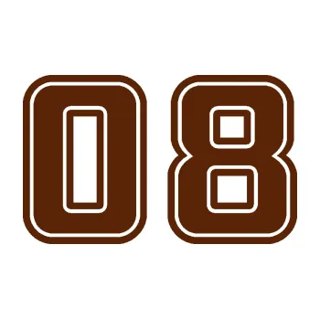 Polep vozidla Startovní číslo 08 typ 5 (15 - hnědá) SAMOLEPKA NA AUTO, NÁLEPKA, FÓLIE, POLEP, TUNING, VLASTNÍ TEXT, TISK, AUTOSAMOLEPKY.cz, POLEPY, OBRÁZEK, LOGO, 3D STICKERS