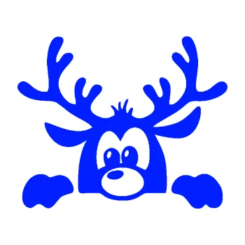 Samolepící dekorace SAMOLEPKA Sob 002 levá vykukuje (19 - modrá dynamic) NA AUTO, NÁLEPKA, FÓLIE, POLEP, TUNING, VLASTNÍ TEXT, TISK, AUTOSAMOLEPKY.cz, POLEPY, OBRÁZEK, LOGO, SAMOLEPKY