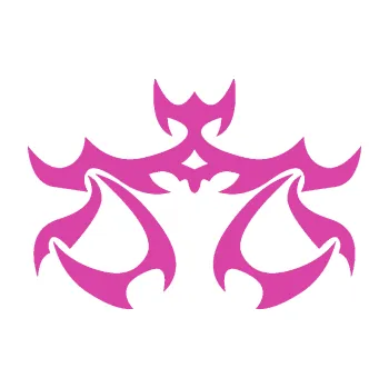 Samolepící dekorace SAMOLEPKA Váhy 003 (16 - růžová) NA AUTO, NÁLEPKA, FÓLIE, POLEP, TUNING, VLASTNÍ TEXT, TISK, AUTOSAMOLEPKY.cz, POLEPY, OBRÁZEK, LOGO, SAMOLEPKY