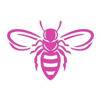 Samolepící dekorace SAMOLEPKA Včela 002 (16 - růžová) NA AUTO, NÁLEPKA, FÓLIE, POLEP, TUNING, VLASTNÍ TEXT, TISK, AUTOSAMOLEPKY.cz, POLEPY, OBRÁZEK, LOGO, SAMOLEPKY