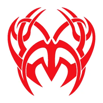 Polep vozidla SAMOLEPKA Tetování 209 (10 - červená) NA AUTO, NÁLEPKA, FÓLIE, POLEP, TUNING, VLASTNÍ TEXT, TISK, AUTOSAMOLEPKY.cz, POLEPY, OBRÁZEK, LOGO, SAMOLEPKY