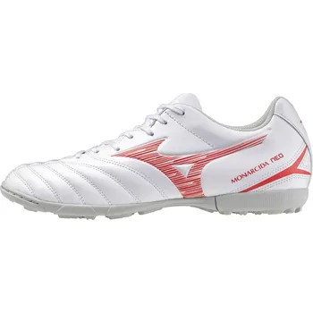 Kopačky Pánská fotbalová obuv Mizuno MONARCIDA NEO III SELECT AS / White/Radiant Red / 40.0/6.5 Velikost: 44.5/10.0