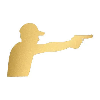 Samolepicí dekorace na vozidlo Střelec silueta 001 pravá (43 - zlatá metalíza) SAMOLEPKA NA AUTO, NÁLEPKA, FÓLIE, POLEP, TUNING, VLASTNÍ TEXT, TISK, AUTOSAMOLEPKY.cz, POLEPY, OBRÁZEK, LOGO, 3D STICKERS