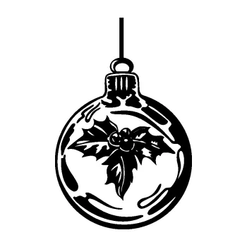 Samolepící dekorace SAMOLEPKA Vánoční baňka (01 - černá) NA AUTO, NÁLEPKA, FÓLIE, POLEP, TUNING, VLASTNÍ TEXT, TISK, AUTOSAMOLEPKY.cz, POLEPY, OBRÁZEK, LOGO, SAMOLEPKY