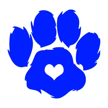 samolepka Tlapka 006 pravá (19 - modrá dynamic) SAMOLEPKA NA AUTO, NÁLEPKA, FÓLIE, POLEP, TUNING, VLASTNÍ TEXT, TISK, AUTOSAMOLEPKY.cz, POLEPY, OBRÁZEK, LOGO, 3D STICKERS