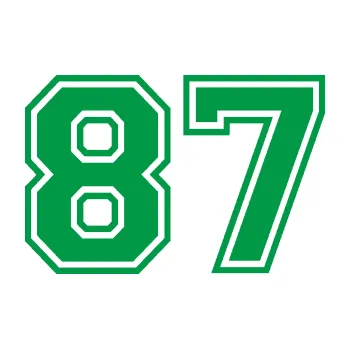 Polep vozidla Startovní číslo 87 typ 4 (12 - zelená) SAMOLEPKA NA AUTO, NÁLEPKA, FÓLIE, POLEP, TUNING, VLASTNÍ TEXT, TISK, AUTOSAMOLEPKY.cz, POLEPY, OBRÁZEK, LOGO, 3D STICKERS