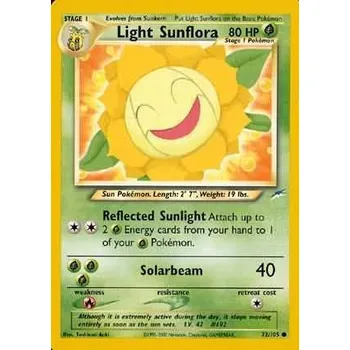 Karetní hra Pokémon NDE 072/105 Light Sunflora - Neo Destiny Stav: Good
