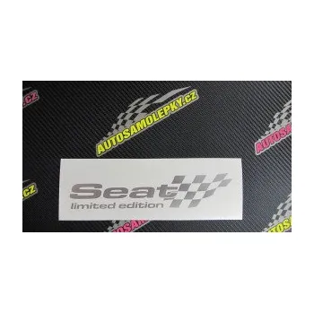 Polep vozidla SAMOLEPKA Seat limited edition pravá (10 - červená) NA AUTO, NÁLEPKA, FÓLIE, POLEP, TUNING, VLASTNÍ TEXT, TISK, AUTOSAMOLEPKY.cz, POLEPY, OBRÁZEK, LOGO, SAMOLEPKY