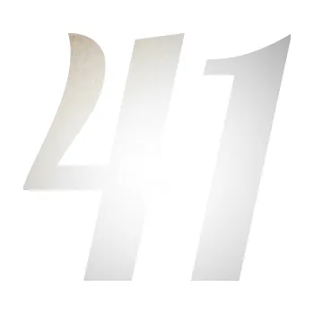 Polep vozidla Startovní číslo 41 typ 3 (82 - odrazková reflexní bílá) SAMOLEPKA NA AUTO, NÁLEPKA, FÓLIE, POLEP, TUNING, VLASTNÍ TEXT, TISK, AUTOSAMOLEPKY.cz, POLEPY, OBRÁZEK, LOGO, 3D STICKERS