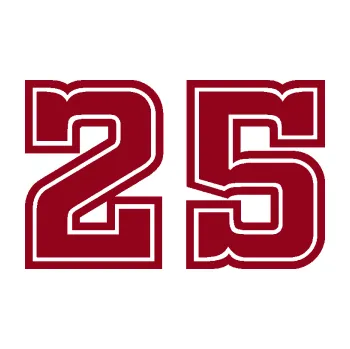 Polep vozidla Startovní číslo 25 typ 5 (07 - bordó vínová) SAMOLEPKA NA AUTO, NÁLEPKA, FÓLIE, POLEP, TUNING, VLASTNÍ TEXT, TISK, AUTOSAMOLEPKY.cz, POLEPY, OBRÁZEK, LOGO, 3D STICKERS