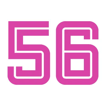 Polep vozidla SAMOLEPKA Startovní číslo 56 typ 7 (16 - růžová) NA AUTO, NÁLEPKA, FÓLIE, POLEP, TUNING, VLASTNÍ TEXT, TISK, AUTOSAMOLEPKY.cz, POLEPY, OBRÁZEK, LOGO, SAMOLEPKY