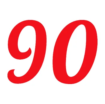 Polep vozidla SAMOLEPKA Startovní číslo 90 typ 3 (10 - červená) NA AUTO, NÁLEPKA, FÓLIE, POLEP, TUNING, VLASTNÍ TEXT, TISK, AUTOSAMOLEPKY.cz, POLEPY, OBRÁZEK, LOGO, SAMOLEPKY