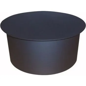 Kouřovod Víčko kouřové 130mm t. 1,5mm černé
