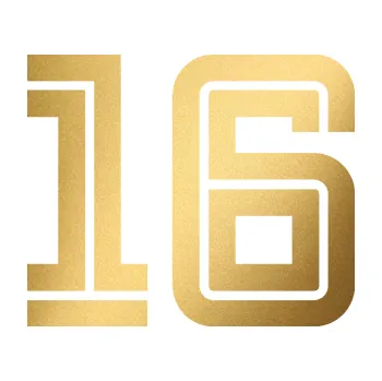 Polep vozidla Startovní číslo 16 typ 7 (43 - zlatá metalíza) SAMOLEPKA NA AUTO, NÁLEPKA, FÓLIE, POLEP, TUNING, VLASTNÍ TEXT, TISK, AUTOSAMOLEPKY.cz, POLEPY, OBRÁZEK, LOGO, 3D STICKERS