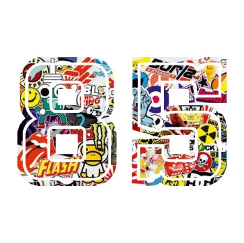 Polep vozidla Startovní číslo 85 typ 5 (83 - Sticker bomb) SAMOLEPKA NA AUTO, NÁLEPKA, FÓLIE, POLEP, TUNING, VLASTNÍ TEXT, TISK, AUTOSAMOLEPKY.cz, POLEPY, OBRÁZEK, LOGO, 3D STICKERS
