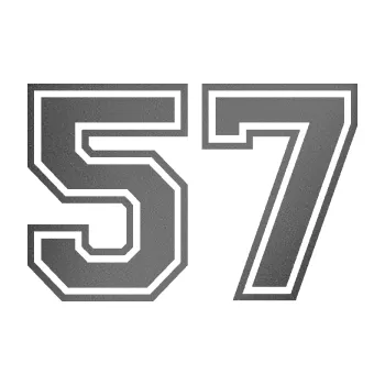 Polep vozidla Startovní číslo 57 typ 4 (41 - grafitová metalíza) SAMOLEPKA NA AUTO, NÁLEPKA, FÓLIE, POLEP, TUNING, VLASTNÍ TEXT, TISK, AUTOSAMOLEPKY.cz, POLEPY, OBRÁZEK, LOGO, 3D STICKERS