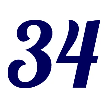 Polep vozidla Startovní číslo 34 typ 3 (23 - tmavě modrá) SAMOLEPKA NA AUTO, NÁLEPKA, FÓLIE, POLEP, TUNING, VLASTNÍ TEXT, TISK, AUTOSAMOLEPKY.cz, POLEPY, OBRÁZEK, LOGO, 3D STICKERS