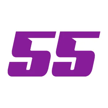 Polep vozidla SAMOLEPKA Startovní číslo 55 typ 6 (14 - fialová) NA AUTO, NÁLEPKA, FÓLIE, POLEP, TUNING, VLASTNÍ TEXT, TISK, AUTOSAMOLEPKY.cz, POLEPY, OBRÁZEK, LOGO, SAMOLEPKY