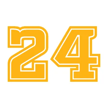 Polep vozidla Startovní číslo 24 typ 5 (21 - světle oranžová) SAMOLEPKA NA AUTO, NÁLEPKA, FÓLIE, POLEP, TUNING, VLASTNÍ TEXT, TISK, AUTOSAMOLEPKY.cz, POLEPY, OBRÁZEK, LOGO, 3D STICKERS