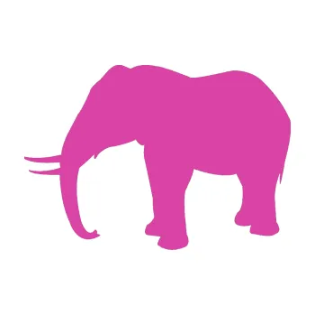 Samolepící dekorace SAMOLEPKA Slon 019 levá (16 - růžová) NA AUTO, NÁLEPKA, FÓLIE, POLEP, TUNING, VLASTNÍ TEXT, TISK, AUTOSAMOLEPKY.cz, POLEPY, OBRÁZEK, LOGO, SAMOLEPKY
