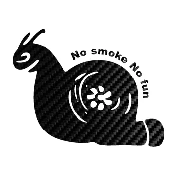 Samolepicí dekorace na vozidlo Turbo šnek 005 no smoke no fun levá (50 - 3D karbon černý) SAMOLEPKA NA AUTO, NÁLEPKA, FÓLIE, POLEP, TUNING, VLASTNÍ TEXT, TISK, AUTOSAMOLEPKY.cz, POLEPY, OBRÁZEK, LOGO, 3D STICKERS