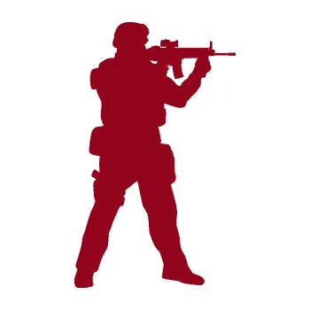 Samolepící dekorace Voják 006 pravá (07 - bordó vínová) SAMOLEPKA NA AUTO, NÁLEPKA, FÓLIE, POLEP, TUNING, VLASTNÍ TEXT, TISK, AUTOSAMOLEPKY.cz, POLEPY, OBRÁZEK, LOGO, 3D STICKERS