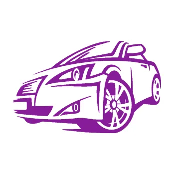 Polep vozidla SAMOLEPKA Sportovní auto 001 levá (14 - fialová) NA AUTO, NÁLEPKA, FÓLIE, POLEP, TUNING, VLASTNÍ TEXT, TISK, AUTOSAMOLEPKY.cz, POLEPY, OBRÁZEK, LOGO, SAMOLEPKY
