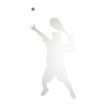 Polep vozidla Tenista 001 levá (82 - odrazková reflexní bílá) SAMOLEPKA NA AUTO, NÁLEPKA, FÓLIE, POLEP, TUNING, VLASTNÍ TEXT, TISK, AUTOSAMOLEPKY.cz, POLEPY, OBRÁZEK, LOGO, 3D STICKERS