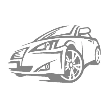 Polep vozidla SAMOLEPKA Sportovní auto 001 levá (17 - šedá) NA AUTO, NÁLEPKA, FÓLIE, POLEP, TUNING, VLASTNÍ TEXT, TISK, AUTOSAMOLEPKY.cz, POLEPY, OBRÁZEK, LOGO, SAMOLEPKY