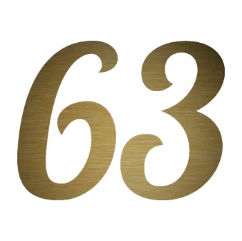 Polep vozidla Startovní číslo 63 typ 3 (64 - škrábaný kov zlatý) SAMOLEPKA NA AUTO, NÁLEPKA, FÓLIE, POLEP, TUNING, VLASTNÍ TEXT, TISK, AUTOSAMOLEPKY.cz, POLEPY, OBRÁZEK, LOGO, 3D STICKERS