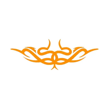 Polep vozidla Tetování 061 (06 - oranžová) SAMOLEPKA NA AUTO, NÁLEPKA, FÓLIE, POLEP, TUNING, VLASTNÍ TEXT, TISK, AUTOSAMOLEPKY.cz, POLEPY, OBRÁZEK, LOGO, 3D STICKERS