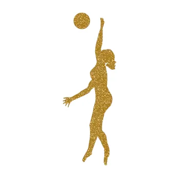 Samolepicí dekorace na vozidlo Voleybal 009 levá (92 - Ultra Metalic zlatá) SAMOLEPKA NA AUTO, NÁLEPKA, FÓLIE, POLEP, TUNING, VLASTNÍ TEXT, TISK, AUTOSAMOLEPKY.cz, POLEPY, OBRÁZEK, LOGO, 3D STICKERS