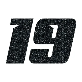 Polep vozidla Startovní číslo 19 typ 6 (85 - Ultra Metalic černá) SAMOLEPKA NA AUTO, NÁLEPKA, FÓLIE, POLEP, TUNING, VLASTNÍ TEXT, TISK, AUTOSAMOLEPKY.cz, POLEPY, OBRÁZEK, LOGO, 3D STICKERS