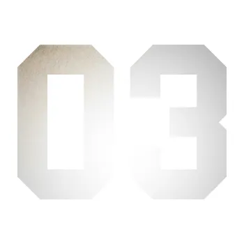 Polep vozidla SAMOLEPKA Startovní číslo 03 (82 - odrazková reflexní bílá) NA AUTO, NÁLEPKA, FÓLIE, POLEP, TUNING, VLASTNÍ TEXT, TISK, AUTOSAMOLEPKY.cz, POLEPY, OBRÁZEK, LOGO, SAMOLEPKY