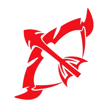 Samolepící dekorace SAMOLEPKA Střelec 003 levá (10 - červená) NA AUTO, NÁLEPKA, FÓLIE, POLEP, TUNING, VLASTNÍ TEXT, TISK, AUTOSAMOLEPKY.cz, POLEPY, OBRÁZEK, LOGO, SAMOLEPKY