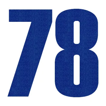 Samolepicí dekorace na vozidlo Startovní číslo 78 typ 2 (89 - Ultra Metalic modrá tmavá) SAMOLEPKA NA AUTO, NÁLEPKA, FÓLIE, POLEP, TUNING, VLASTNÍ TEXT, TISK, AUTOSAMOLEPKY.cz, POLEPY, OBRÁZEK, LOGO, 3D STICKERS