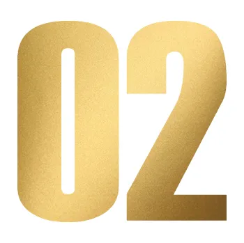 Samolepicí dekorace na vozidlo Startovní číslo 02 typ 2 (43 - zlatá metalíza) SAMOLEPKA NA AUTO, NÁLEPKA, FÓLIE, POLEP, TUNING, VLASTNÍ TEXT, TISK, AUTOSAMOLEPKY.cz, POLEPY, OBRÁZEK, LOGO, 3D STICKERS