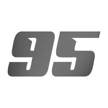 Polep vozidla SAMOLEPKA NA AUTO Startovní číslo 95 typ 6 (41 - grafitová metalíza) NÁLEPKA, FÓLIE, POLEP, TUNING, VLASTNÍ TEXT, TISK, AUTOSAMOLEPKY.cz, POLEPY, OBRÁZEK, LOGO, SAMOLEPKY