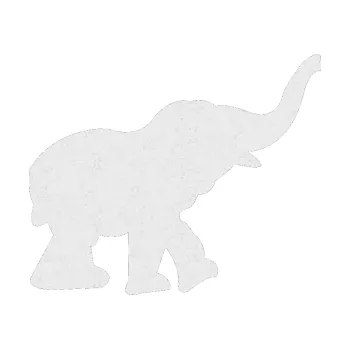 Samolepící dekorace Slon 022 pravá (84 - Ultra Metalic bílá) SAMOLEPKA NA AUTO, NÁLEPKA, FÓLIE, POLEP, TUNING, VLASTNÍ TEXT, TISK, AUTOSAMOLEPKY.cz, POLEPY, OBRÁZEK, LOGO, 3D STICKERS