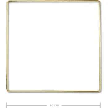 Obraz Kovový rám čtverec na macramé 20cm