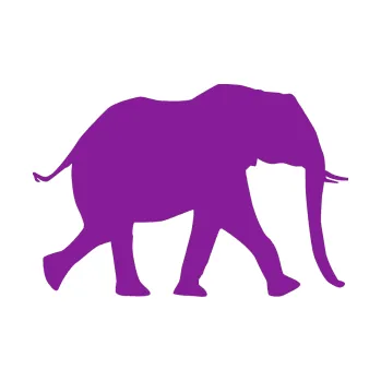 Samolepící dekorace Slon 015 pravá (14 - fialová) SAMOLEPKA NA AUTO, NÁLEPKA, FÓLIE, POLEP, TUNING, VLASTNÍ TEXT, TISK, AUTOSAMOLEPKY.cz, POLEPY, OBRÁZEK, LOGO, 3D STICKERS