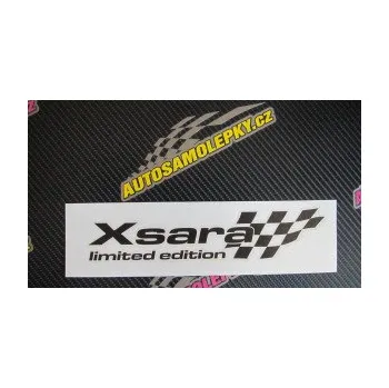 Polep vozidla SAMOLEPKA Xsara limited edition pravá (10 - červená) NA AUTO, NÁLEPKA, FÓLIE, POLEP, TUNING, VLASTNÍ TEXT, TISK, AUTOSAMOLEPKY.cz, POLEPY, OBRÁZEK, LOGO, SAMOLEPKY
