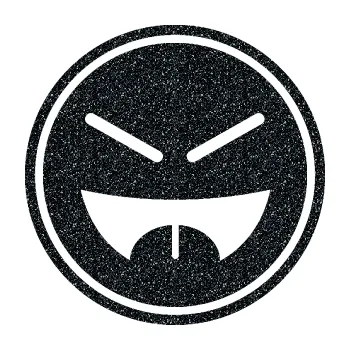 Samolepicí dekorace na vozidlo Smajlík 001 (85 - Ultra Metalic černá) SAMOLEPKA NA AUTO, NÁLEPKA, FÓLIE, POLEP, TUNING, VLASTNÍ TEXT, TISK, AUTOSAMOLEPKY.cz, POLEPY, OBRÁZEK, LOGO, 3D STICKERS