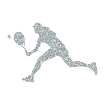 Polep vozidla Tenistka 001 levá (91 - Ultra Metalic stříbrná metalíza) SAMOLEPKA NA AUTO, NÁLEPKA, FÓLIE, POLEP, TUNING, VLASTNÍ TEXT, TISK, AUTOSAMOLEPKY.cz, POLEPY, OBRÁZEK, LOGO, 3D STICKERS