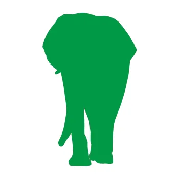 Samolepící dekorace SAMOLEPKA Slon 008 levá (12 - zelená) NA AUTO, NÁLEPKA, FÓLIE, POLEP, TUNING, VLASTNÍ TEXT, TISK, AUTOSAMOLEPKY.cz, POLEPY, OBRÁZEK, LOGO, SAMOLEPKY